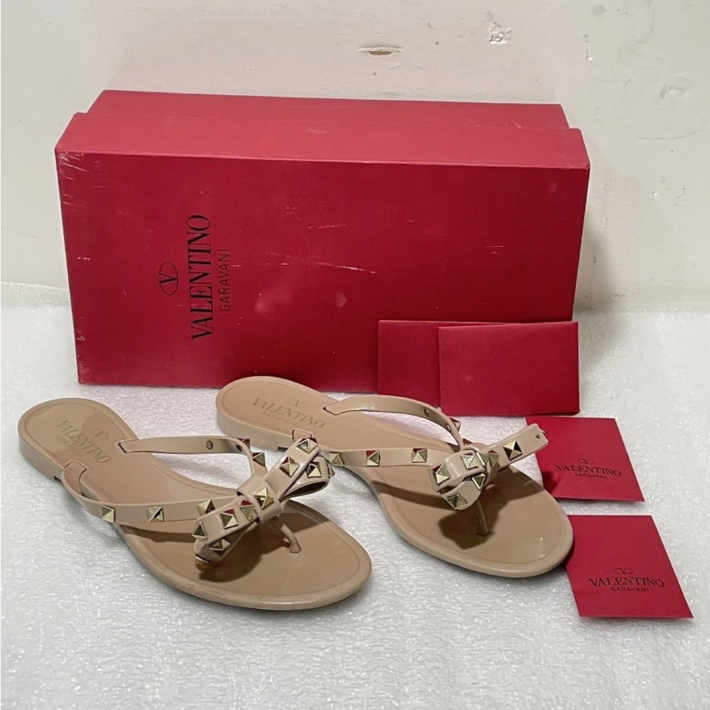 Valentino Garavani Jelly PVC Rockstud Sandal 37